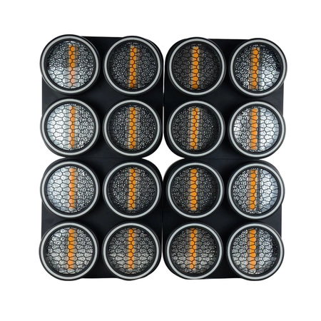 Zestaw: 4x Reflektor retro LED RGB COB DMX R4 Lucendi+ Case