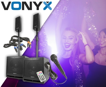 Zestaw nagłośnieniowy 1000W Vonyx VX1000BT