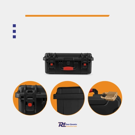 Uniwersalna walizka transportowa Power Dynamics GIGCase66R Heavy Duty - Seria R - IP67 - czarna