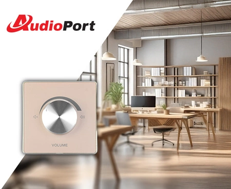 Regulator głośności 10W/100V - ARG3 złote szkło Audioport