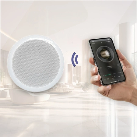 Głośnik sufitowy aktywny 6'' 20W 8Ohm BT ZS104A Audioport