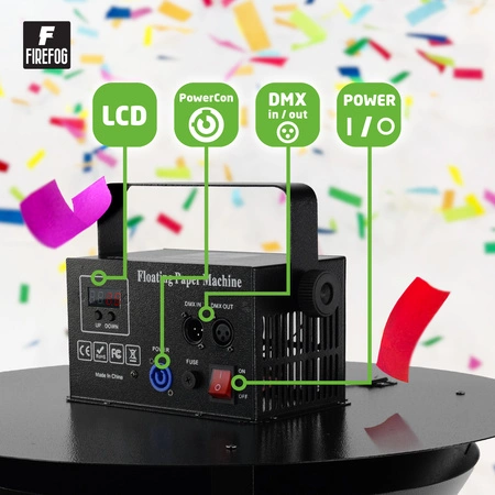Wyrzutnia konfetti 200W Firefog