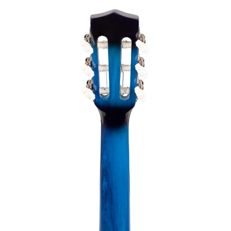 Gitara klasyczna 1/4 dla dziecka niebieska SoloArt Max+ akcesoria