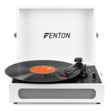 Gramofon w walizce RP118F Fenton wejście/wyjście BT beżowy