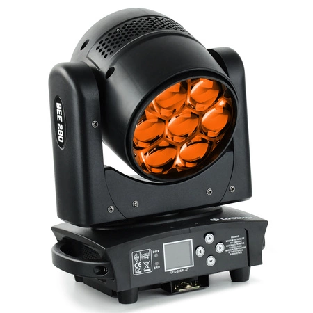 Zestaw: 4x Głowa ruchoma BEE280 7x40W LED Bee Eyes Lucendi+ dedykowane case