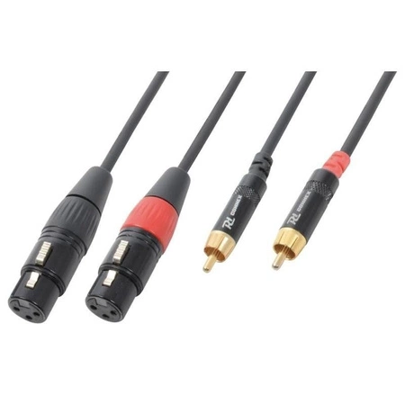 Kabel 2x XLR (f) - 2x RCA (m) 3m
