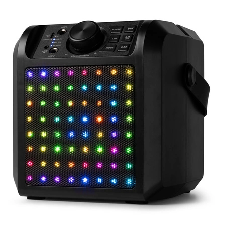 Głośnik Karaoke LED 2x mikrofon KAR50B Fenton Czarny