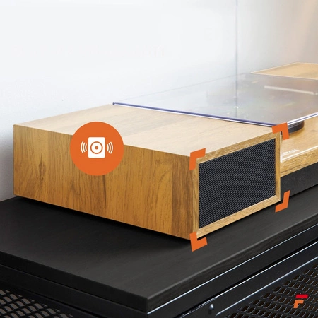 Gramofon RP165L Fenton głośniki BT jasne drewno