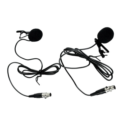 Zestaw mikrofonów bezprzewodowych UHF 2x nagłowny bodypack krawatowy Audioport SU-750BP
