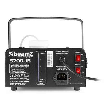 Zestaw: Wytwornica dymu LED 700W S700-JB+ płyn do dymu 5L Beamz