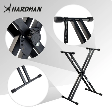 Podwójny statyw pod keyboard 32-97cm HR-DBKS2 Hardman