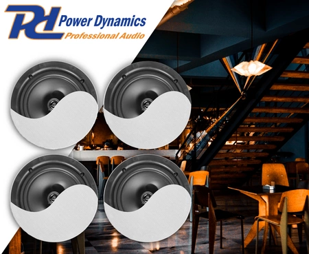 Zestaw głośników sufitowych 4szt NCBT604 6,5" biały