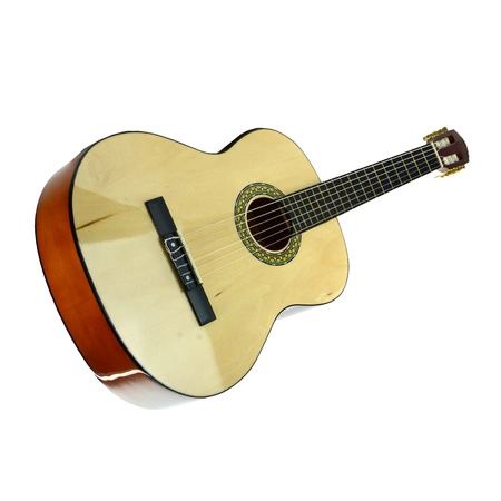 Zestaw: Gitara klasyczna 4/4 39" kolor naturalny GKS39NAT Golden Guitar+ pokrowiec tuner struny kostki