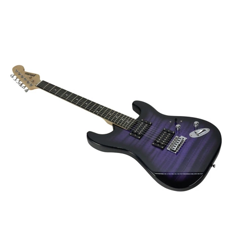 Gitara elektryczna - kompletny zestaw -Golden Guitar STEG-35 Ciemny Fiolet
