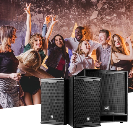 Zestaw nagłośnieniowy ComboSet 1800W subwoofer 18''18'' 2x kolumna 10" Power Dynamics