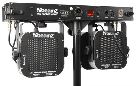 Zestaw oświetleniowy LED PARBAR 4Way Kit 7-10W Quad DMX