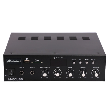Wzmacniacz audio 60W/100V M-60USB Audioport