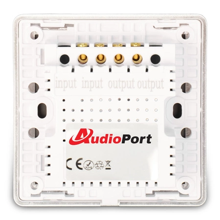 Regulator głośności 10W/100V - ARG3 srebrne szkło Audioport