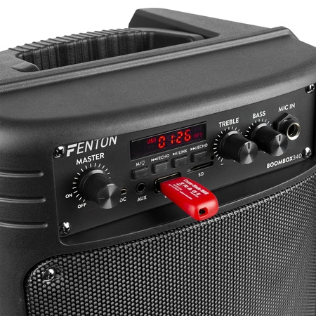 Boombox głośnik mobilny BT BoomBox340 LED mic Fenton