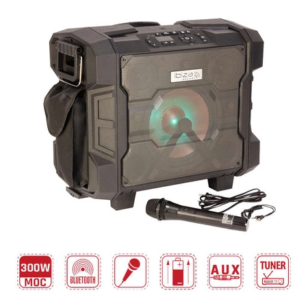 Kolumna mobilna wodoodporna Ibiza WPORT10-300