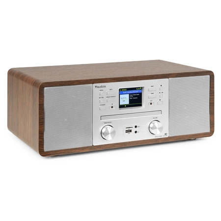 Radioodtwarzacz Avola CD/BT/DAB+/WIFI brązowo-biały Audizio