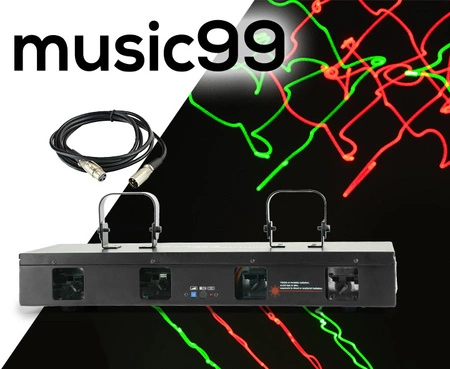 Laser 4-oknowy RG czerwono-zielony