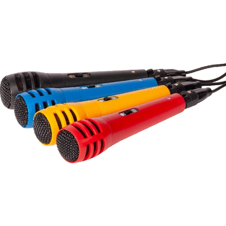 Zestaw 4 kolorowych mikrofonów dynamicznych DM500