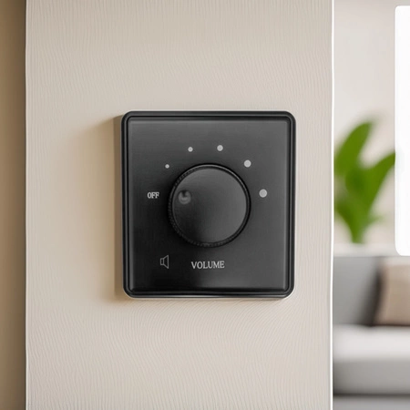 Regulator głośności 10W/100V - ARG1 czarny Audioport