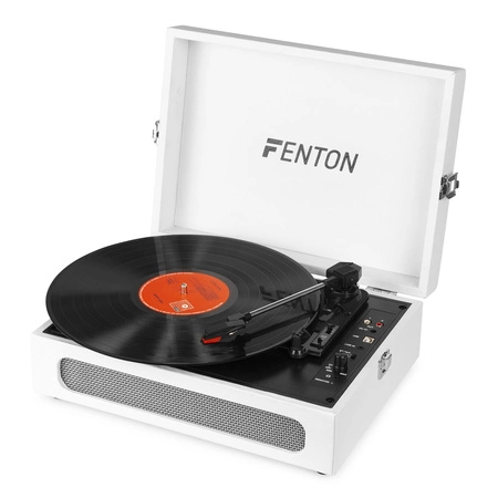 Gramofon w walizce RP118F Fenton wejście/wyjście BT beżowy