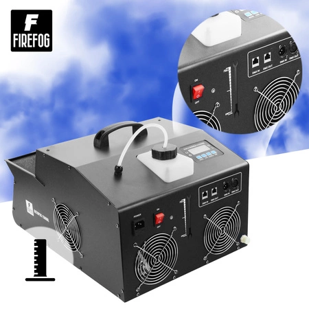 Zestaw: Wytwornica baniek i dymu z efektem LED Octopus 1500BL DMX pilot Firefog + płyn do dymu i baniek 2x 5L