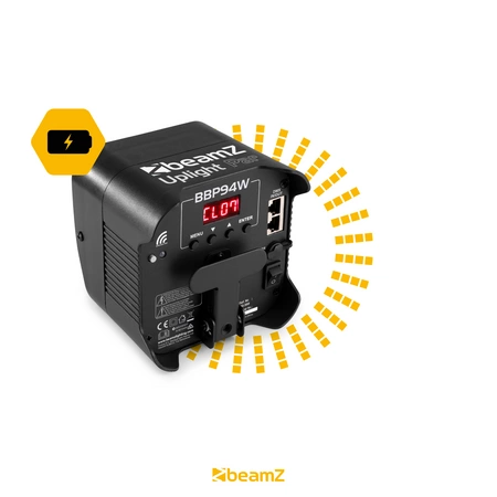 Oświetlacz Bateryjny LED BBP94W Uplight Par 4x12W RGBWA-UV z bezprzewodowym DMX