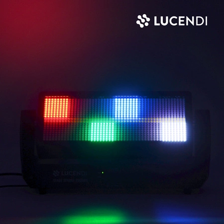 Stroboskop LED RGBW reflektor dyskotekowy STAGE STROBE 2000MH Lucendi