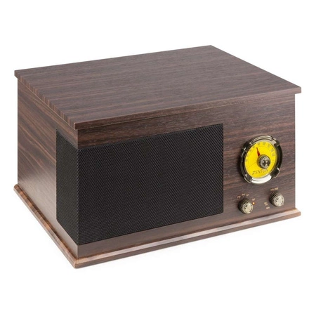 Gramofon RP173 Fenton Vintage USB BT FM brązowy+ winyl gratis