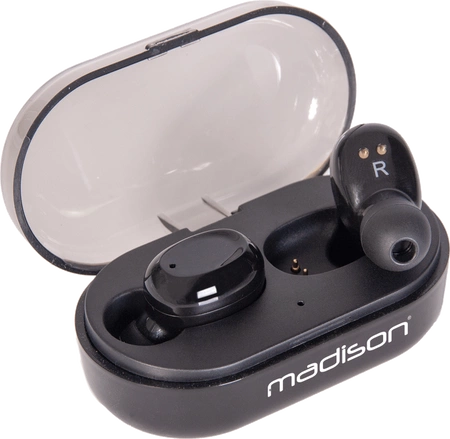 Słuchawki dokanałowe bluetooth  ETWS150-BK Madison