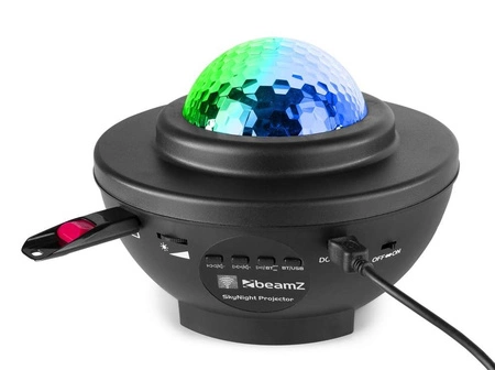 Półkula Projektor z głośnikiem SkyNight BT IRC R/G pilot Beamz