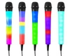 Mikrofon karaoke z oświetleniem LED RGB KMD55B czarny