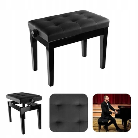 Zestaw: Pianino cyfrowe 88 klawiszy ze statywem Aria II Mielczewski+ regulowane siedzisko/ławka