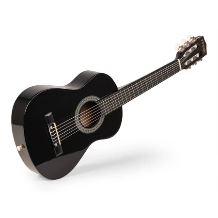 Gitara klasyczna 1/4 dla dziecka czarna SoloArt Max+ akcesoria