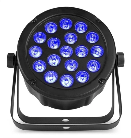 Reflektor LED Slim PAR45 18X 3W 3w1 RGB DMX BeamZ