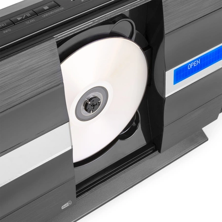 Miniwieża stereofoniczna Tours Audizio czarna