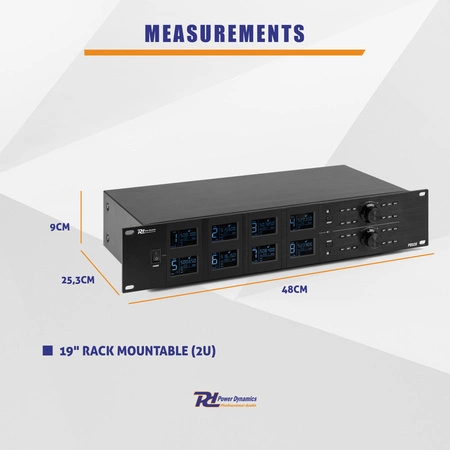 Zestaw mikrofonów bezprzewodowych UHF PD528B 8x bodypack Power Dynamics
