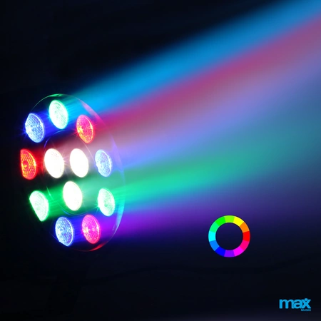 Reflektor PartyPar 12x1W RGBW DMX Max