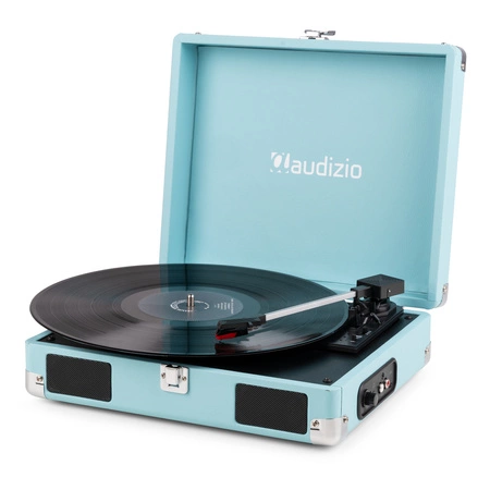 Gramofon w walizce RP111BL Audizio niebieski