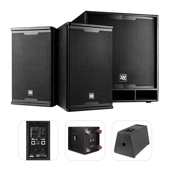 Zestaw nagłośnieniowy ComboSet 1800W subwoofer 18''18'' 2x kolumna 10" Power Dynamics