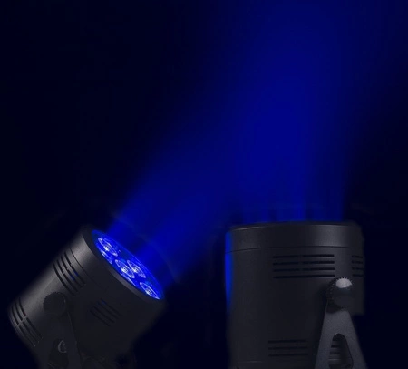 Zestaw 6 oświetlaczy bateryjnych BBP66 LED Par 6x6W RGBW 4w1 z walizką FCC66