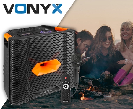 Kolumna mobilna ROCK300 180W BT FM bateria Vonyx