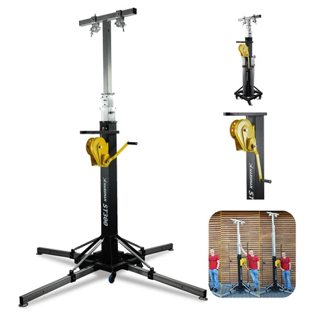 Wieża sceniczna statyw z wyciągarką 2m-6m udźwig 300kg ST300 HARDMAN