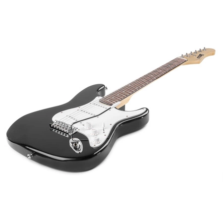 Zestaw: Gitara elektryczna Gigkit Max czarna+ wzmacniacz+ akcesoria