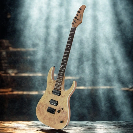 Gitara elektryczna - zestaw z futerałem -Golden Guitar PSG-3 Naturalny