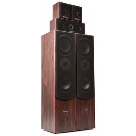 Zestaw kina domowego: kolumy Fenton 5.0 Orzech + wzmacniacz Surround 5.1